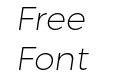 Trueno UltraLight Italic