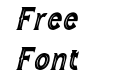 Wild Bandit Serif Hole  Italic