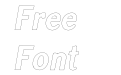 Zoya Bold Outline Italic