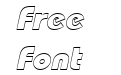 BordeauxBlackOutlineItalic