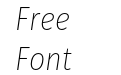 Fira Sans Condensed UltraLight Italic