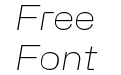 Hubot-Sans ExtraLight Wide Italic