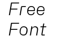 Hubot-Sans Light Italic