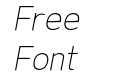 Fineness Pro ExtraLight Italic