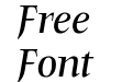 FrancoisMediumItalic