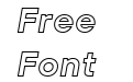 TT Hoves Pro Bold Outline Trial Italic