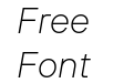 TT Hoves Pro Trial ExtraLight Italic