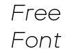 TT Hoves Pro Trl Expanded ExtraLight Italic