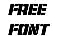 Free Shipping Expanded Italic