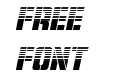 Free Shipping Halftone Italic