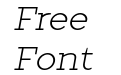 TT Slabs Trial Light Italic