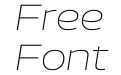 Aero Trial Extralight Italic