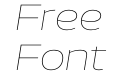 Aero Trial Thin Italic