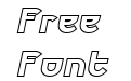 Futurex Phat Outline Italic