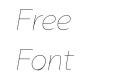 Antsy Ultra Light Italic