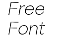 Area Inktrap Trial Hairline Italic