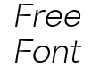 Area Inktrap Trial Light Italic