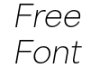 Area Normal Trial Hairline Italic