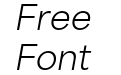 Area Normal Trial Light Italic