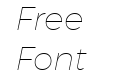 Argentum Sans Thin Italic