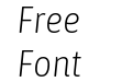 Asap Semi Condensed Extra Light Italic