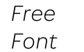 Associate Sans Extralight Italic