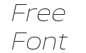 Calleo Trial Thin Italic Calleo Trial Thin Italic