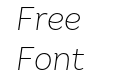 FSP DEMO HastricoDT Extra Light Italic FSP DEMO HastricoDT Extra Light Italic
