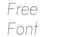 Gravity UltraLight Italic