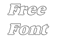 Alfredo Heavy Hollow Italic