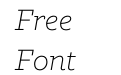 Klinic Slab Light Italic Klinic Slab Light Italic