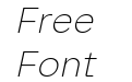 Lama Sans Extra Light Italic Lama Sans Extra Light Italic