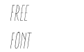 Aracne Ultra Condensed Light Italic Aracne Ultra Condensed Light Italic
