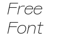 Aron Extra Light Italic Aron Extra Light Italic