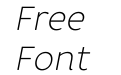 Core Rhino25 Thin Italic Core Rhino25 Thin Italic