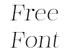 Encorpada Classic Extra Light Italic Encorpada Classic Extra Light Italic