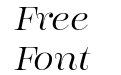 Encorpada Essential Light Italic Encorpada Essential Light Italic