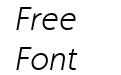 Faricy New Light Italic Faricy New Light Italic