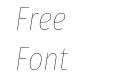 Fira Sans Compressed Hair Italic Fira Sans Compressed Hair Italic