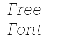 Foro Rounded Thin Italic Foro Rounded Thin Italic