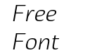 Hedon Light Italic Hedon Light Italic