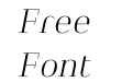 Heimat Didone 14 Extra Light Italic Heimat Didone 14 Extra Light Italic