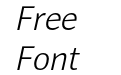 Impara Light Italic Impara Light Italic