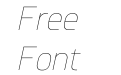 Knul Ultra Light Italic Knul Ultra Light Italic