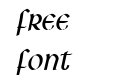 Leo Condensed Italic Leo Condensed Italic
