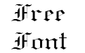 Old English Normal Old English Normal