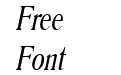 Roomy Condensed Italic Roomy Condensed Italic
