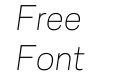 Sarine Thin Italic Sarine Thin Italic
