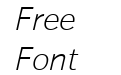 Sonus Extra Light Italic Sonus Extra Light Italic