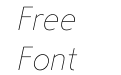 Steagal Thin Italic Steagal Thin Italic